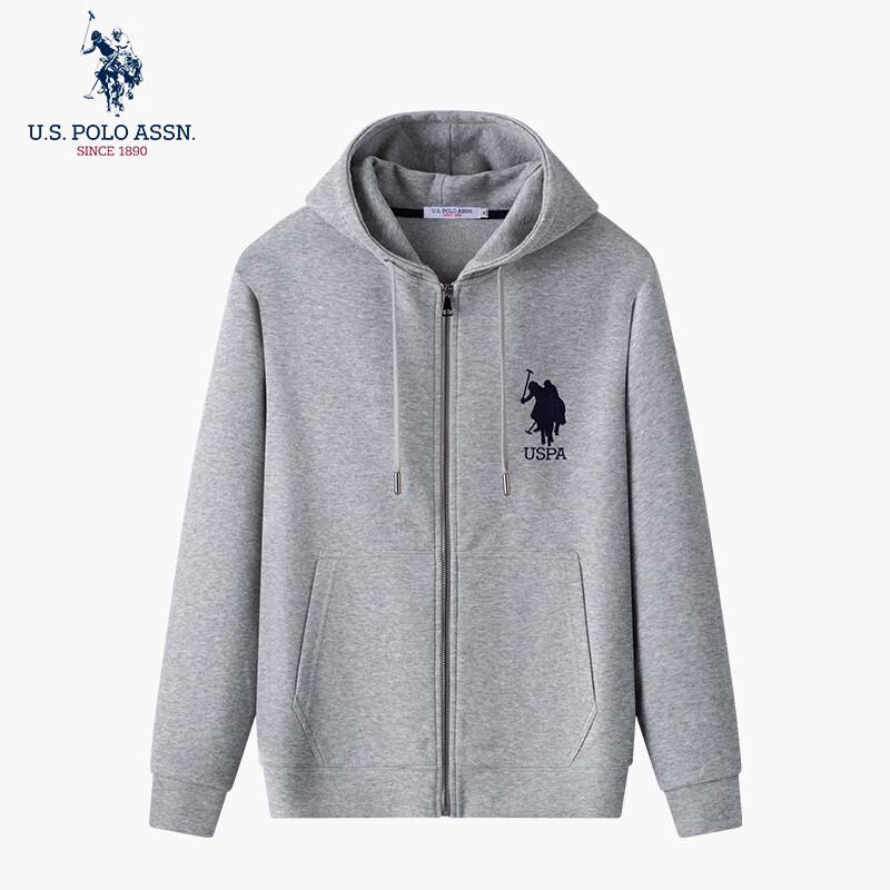 U.S. Polo Assn. Men's Hooded Full-Zip Sweatshirt