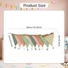 2.6 M (8.5 Ft) Triangular Decorative Garland with Tassels, Easy to Hang, Ideal for A Child's