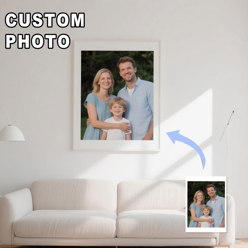 Custom Canvas Print,Personalized Wall Art with Your Photos,for Bedroom,Living Room,Kitchen,Bathroom Decor,Canvas Wall Art