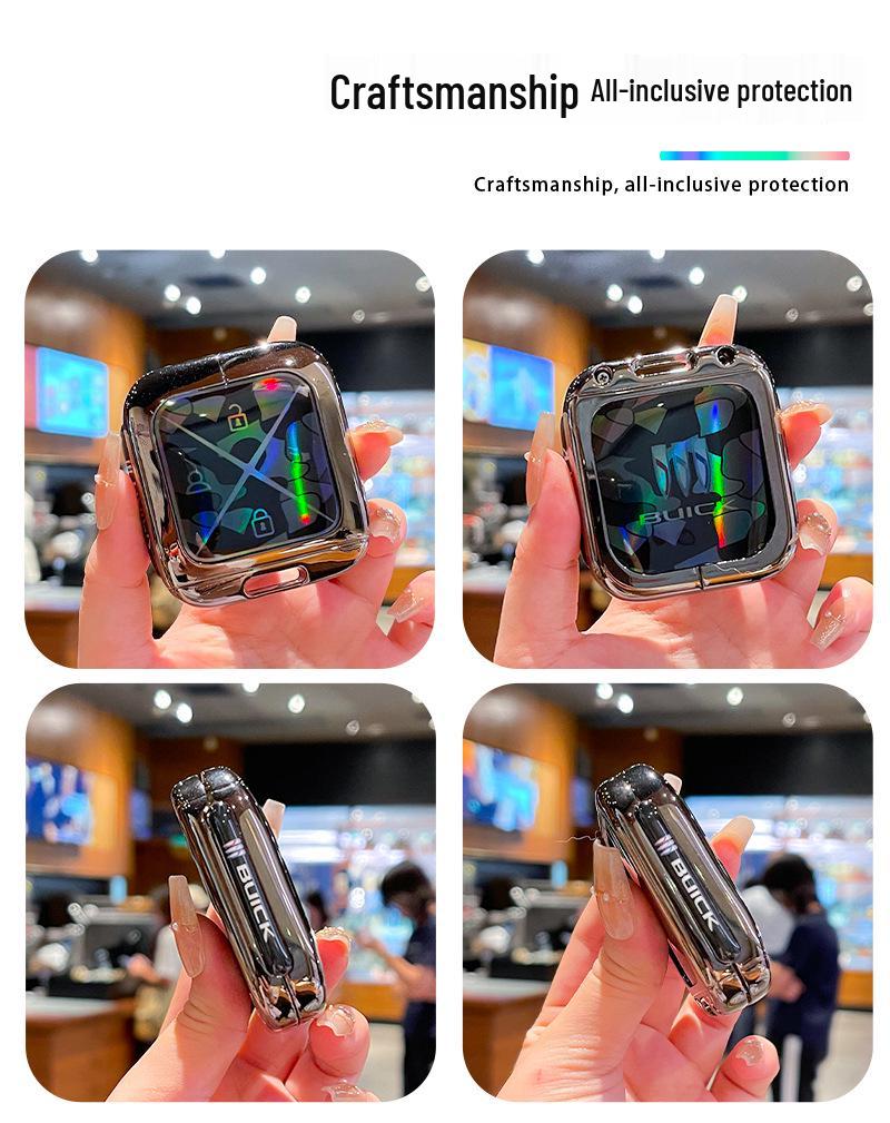 Buick E5 Titanium Cube Key Cover for 2025 LaCrosse Platinum with Bluetooth E4 Metal Full Coverage