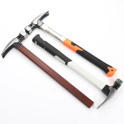 Marteau à griffes Extracteur de clous Machine Acier Travail du bois Marteau de frappe Multifonctionnel Outils de réparation domestique Emballage plastique/manche en bois
