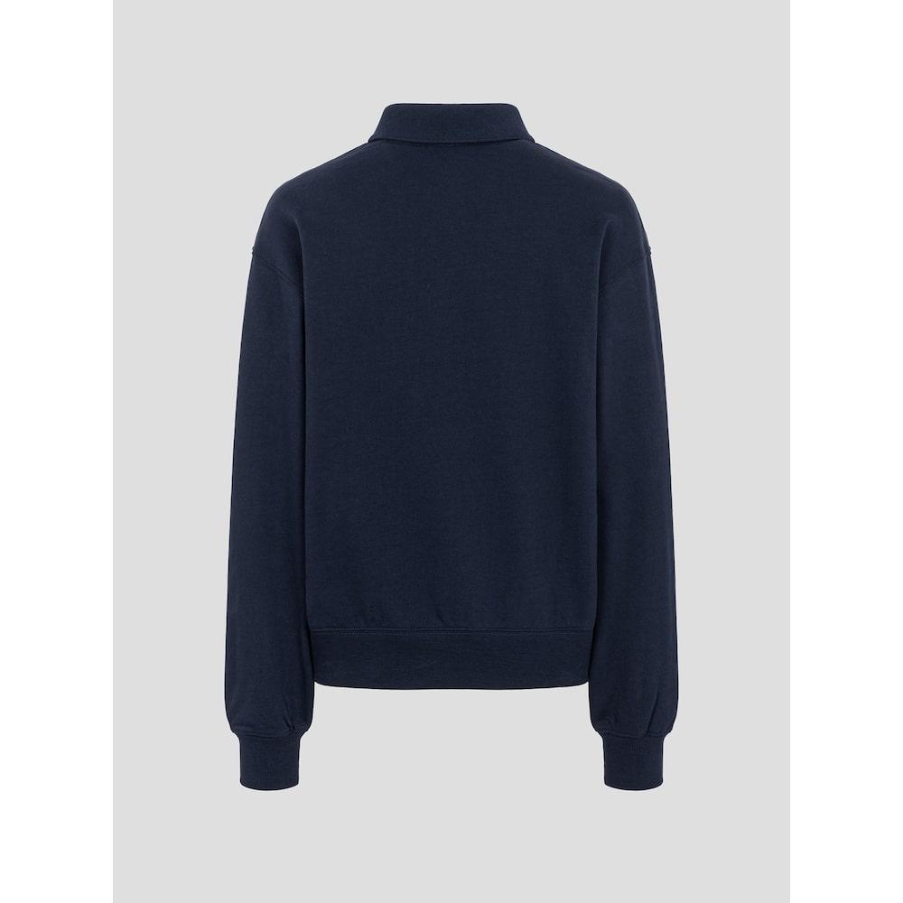 Binpolleidiseu Cotton Blend Long Sleeve Polo Shirt Navy (Bf5841C01R)