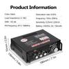12V/ 220V Mini 2CH LCD Display HIFI Audio Stereo Power Amplifier BT FM Radio Portable Car Home 600W