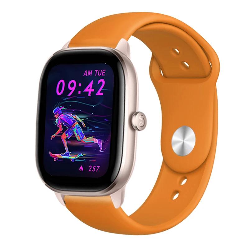 20mm 22mm řemínek na hodinky pro Amazfit gts 4/3/2/gtr4 mini/Gtr/2e/Pro 47mm sportovní silikonový náramek náramek Amazfit Bip/U/3/Pro