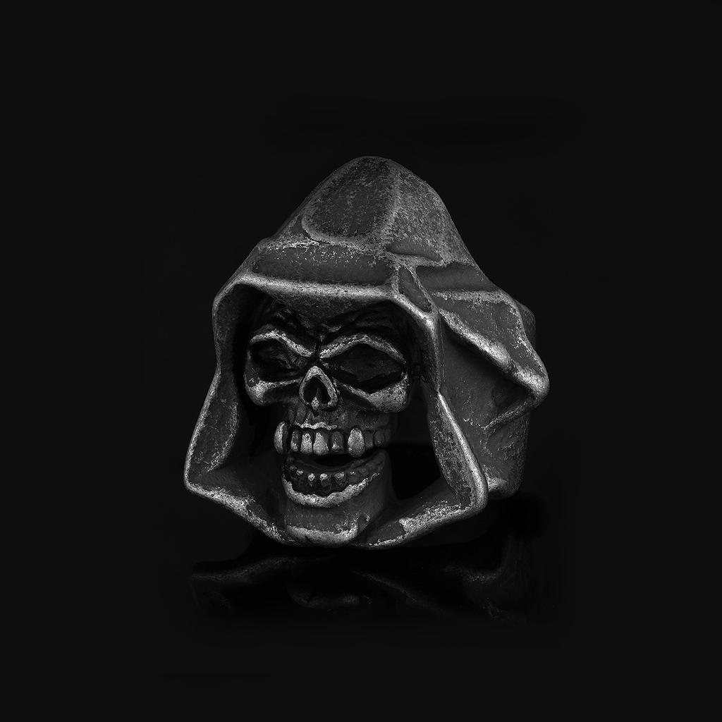 Dropshipping Men's Calvarium Skull Ring Gothic 316L Stainless Steel Biker Ring Motorcycle Band Jewellery Party Gift OSR734