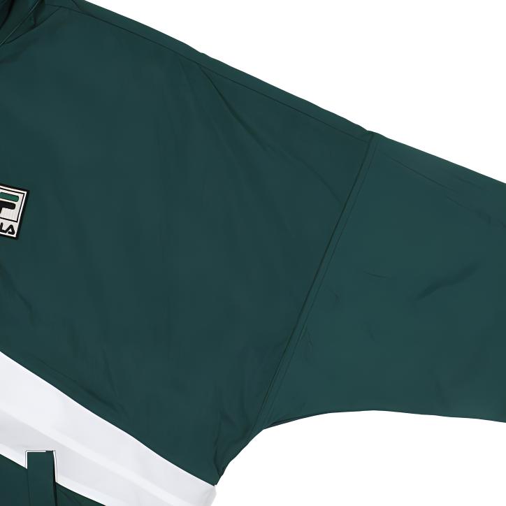 FILA Jackets Unisex Green Stand Collar Moderate Wind Shell FS2JKF2103X_FGR