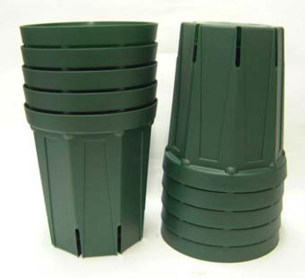 Geschlitzter Kunststoff 18cm 10 Stück Töpfe, Lang,