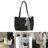 Fashionable Canvas Flower Print Tote Bag For Women Large Stylish Bag For School