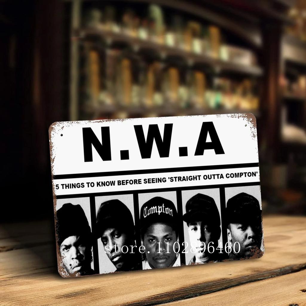 nwa Metal Plaques & Signs wall decor Vintage Tin Signs Captain Metal Poster Decor for Bar Pub Club Wall Decoration