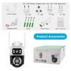 iCSee Dual-Lens Wireless WiFi Camera: HD Full-Color Night Vision & Mobile Remote Outdoor Surveillance