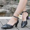 Fashion Women Sandals Outdoor New Pointed Shallow Mouth Thick Heel High Heels Shoes Women Platform Anti-slip Elegant Hollow Sandals