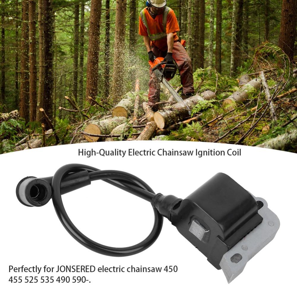 With Wire Ignition Coil Module Replacement Coil for JONSERED 450 455 525 535 490 590