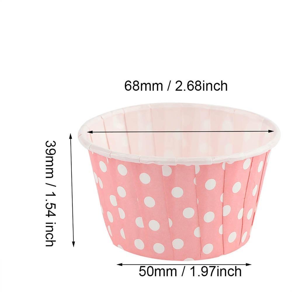 100PCS Greaseproof Cupcake Liner Coated Paper Paper Baking Cup  Cupcakes Muffins Mini Cakes