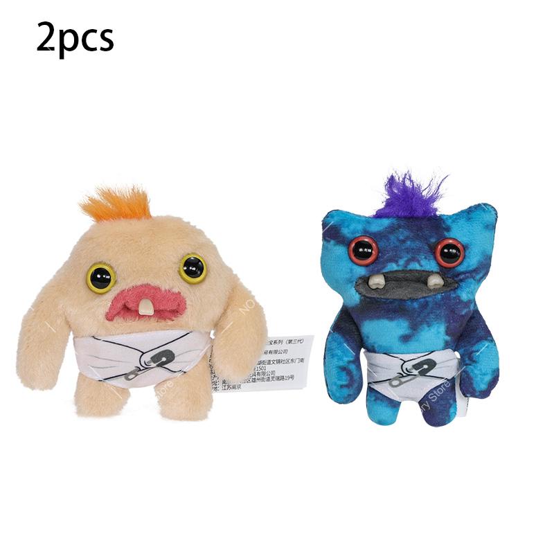 Original Fuggler Plush Mr Needles Screech Oogah Boogah Funny Ugly Monster Baby Fugguler Series Babies Fugg in Diaper Soft Toy