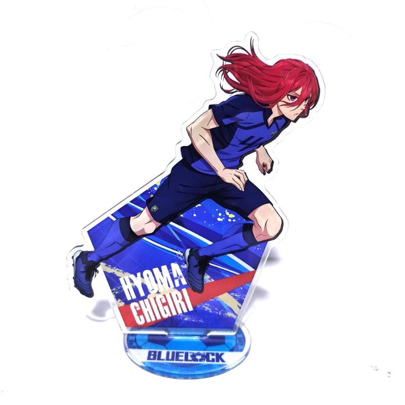 Blue Lock Anime Keychain Isagi Chigiri Bachira Nagi Action Figure Acrylic Stand Model Plate Desk Decoration Ornament Fans Gifts