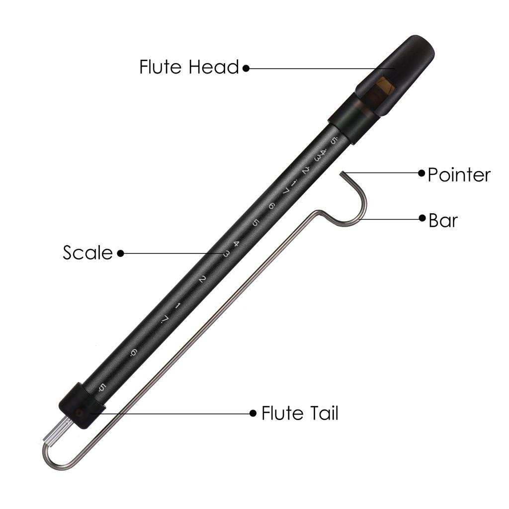 Metal Slide Whistle Scale Sliding Flute with Steel Sliding Rod Musical Instrument Toy for Children Kazoo Flute for