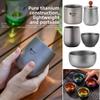 High Quality Lightweight Camping Titanium Tea Cup Portable Double-Wall Coffee Tea Mug Ti Tea Cup Hiking Tea Cup