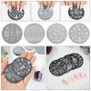 Tools Snowflake Christmas Nail Stamp Polish Templates Stencils Molds Nail Stamping Plates