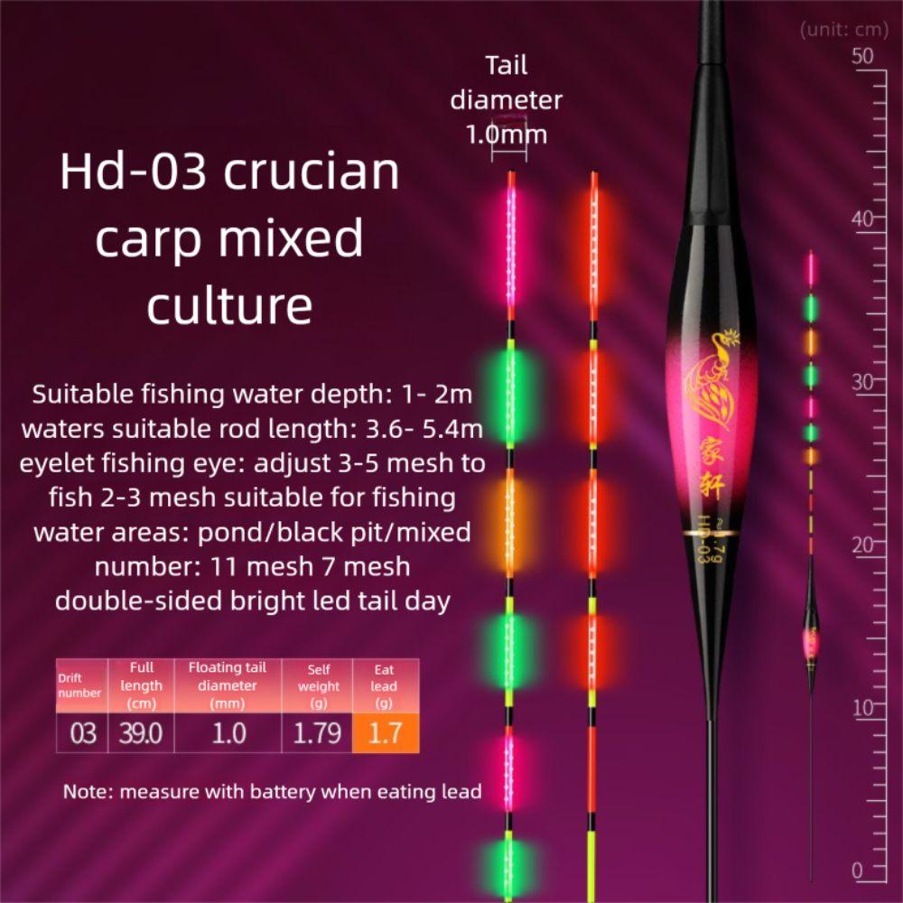 Slip Drift Tube Electronic Fishing Float Indicator Fishing Bobbers  Night Fishing