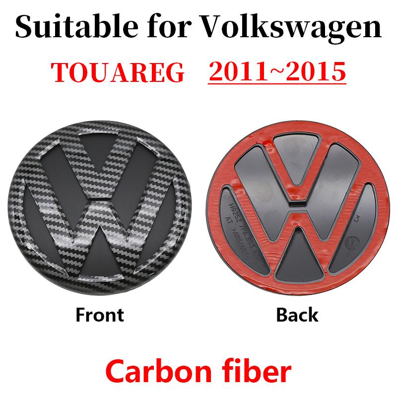 W160For Volkswagen Touareg 2011-2015 Rear Emblem Trunk Badge Logo Rear Tailgate Decal Sticker Compatible With VW Touareg II Facelift