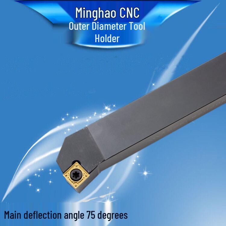 75° External Cylindrical Turning Tool Holder SSKCR2020K09 for CNC Lathe with Square Insert