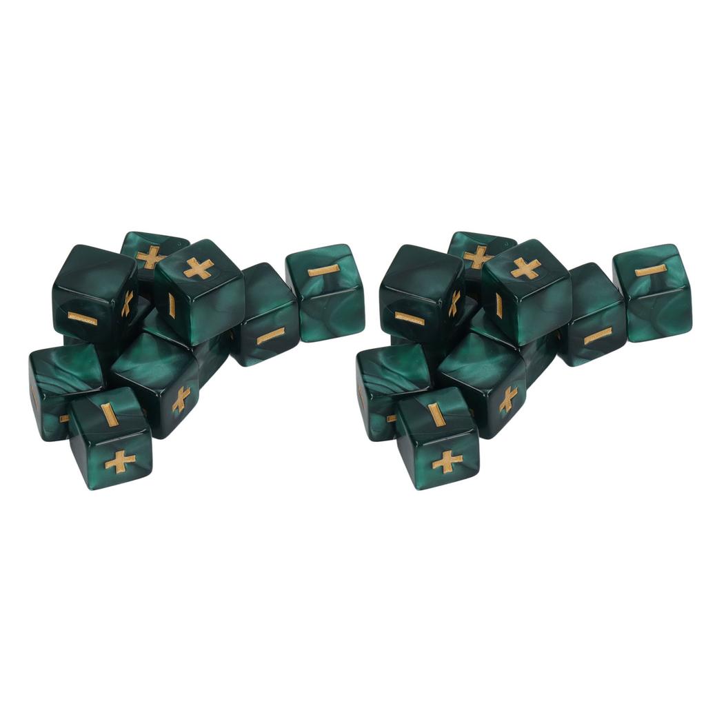 20Pcs 16mm Dice Set Math Operation Calculation Minus Sign Plus Toys for Kids Classroom Teaching