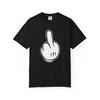 Cartoon Gloved Middle Finger T-Shirt | Graphic Statement Tee