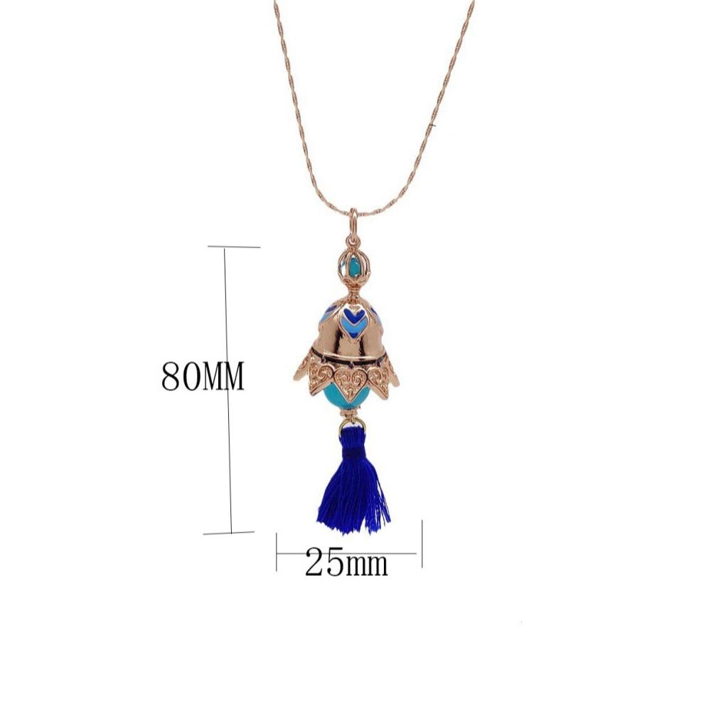 Scaramouche Bell Pendant Necklace Jewelry Cosplay Accessories Xmas Gift
