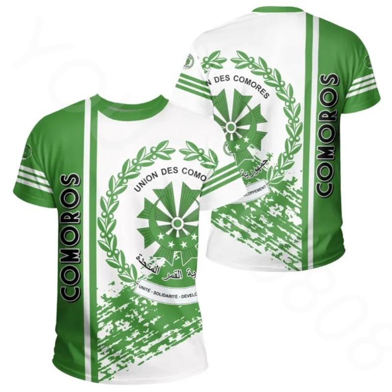 Summer (Customized) Africa Zone T-Shirt - Sierra Leone T-Shirt Pentagon Style Athletic Sports Street Harajuku Men's Dress Tops