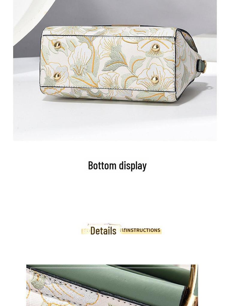 Geantă de umăr pentru femei la modă, în stil național, cu imprimeu transfrontalier – Geantă de mână nouă la modă