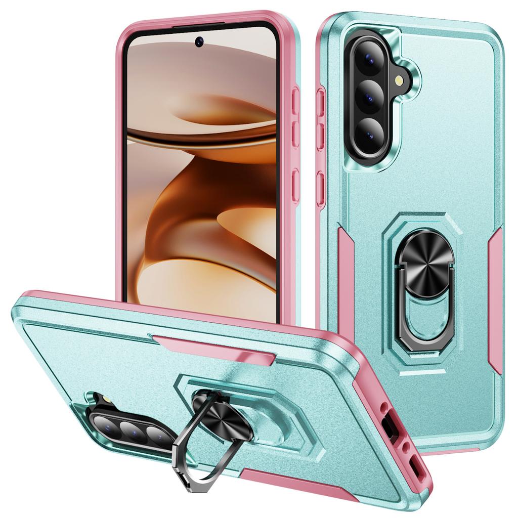 Für Samsung Galaxy A36 5G Hülle Militärische Schutzklasse Ring-Ständer PC+TPU Handyhülle