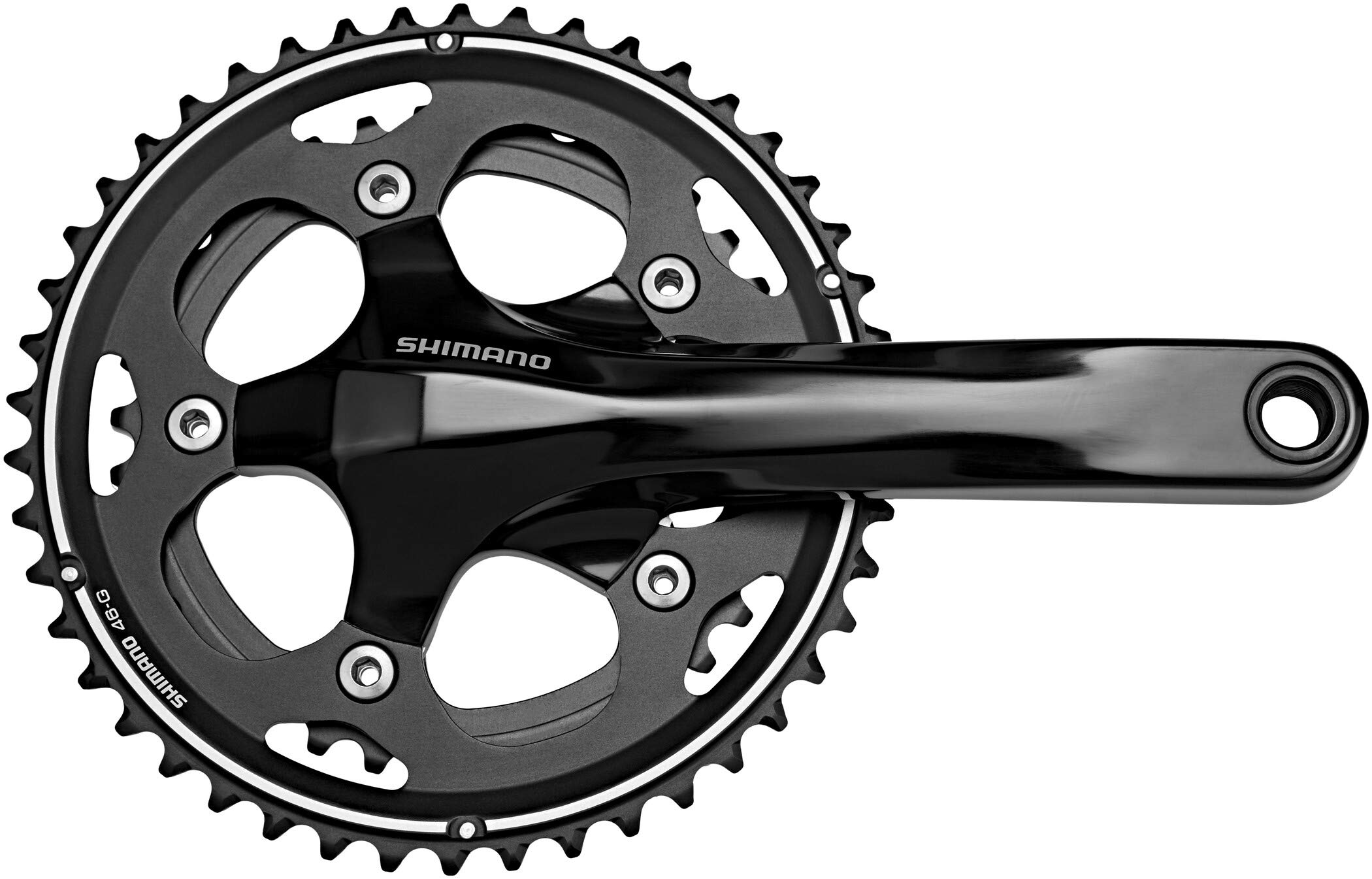 

Shimano Cyclocross EFCCX50EX66L FC-CX50 Double/2-Piece Crankset, Black, 175mm, 46x36T, чорний
