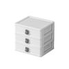 Cartoon Rabbit Transparent Mini Desk Storage Box with Drawers