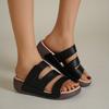 New Summer Flat Plus Size Peep Toe Wedge Platform Women's Sandals