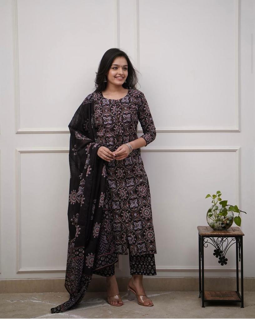 Pakistani Designer Kurta Pant Dupatta Set Indian Bollywood Top Tunic Kurti Salwar Suit Dress