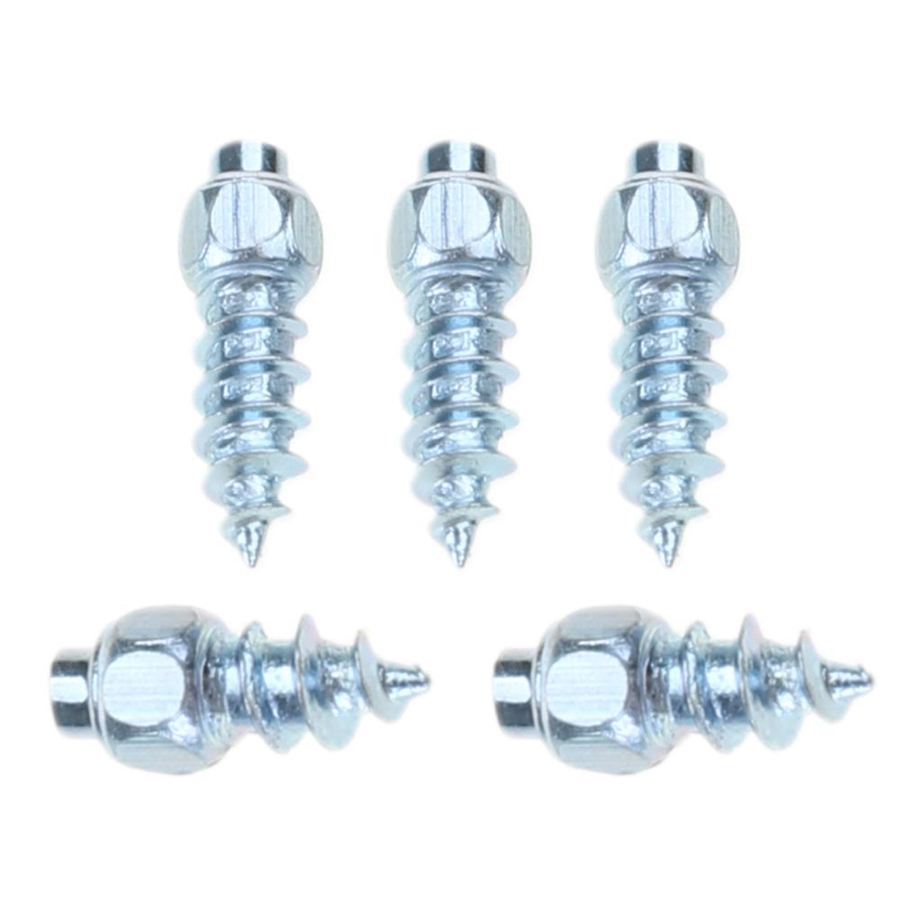 100 Buc Șuruburi Crampoane Anti-Alunecare pentru Anvelope, Cuie pentru Pantofi de Bicicletă și Drumeție, Crampoane de Zăpadă Anti-Gheață