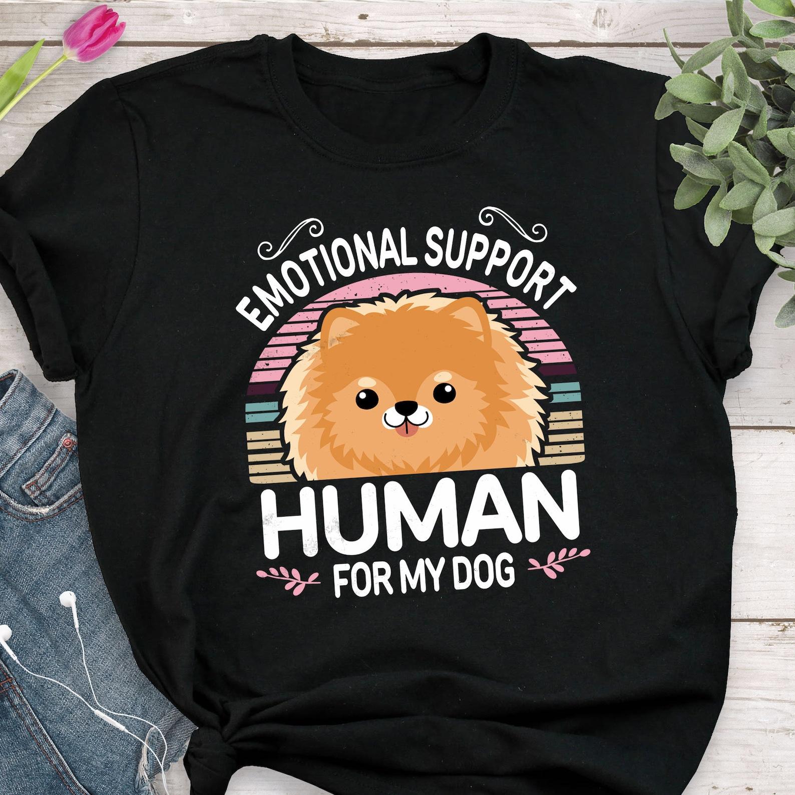 Orange Pomeranian Shirt, , Funny Dog Lover Gift, Cute Pom T-shirt, Pomeranian Tshirt, Pet Tee, Pom Mom, Dad, ESA Emotional Support 130