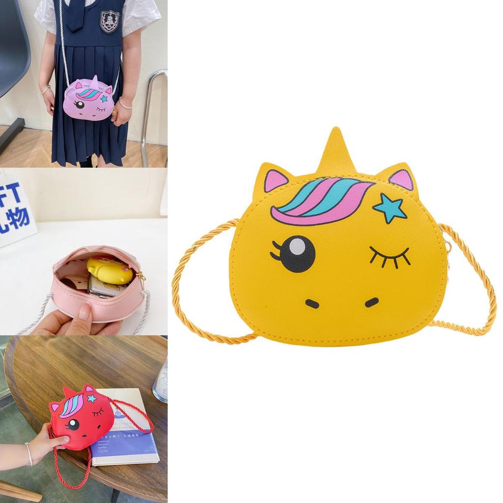 Adorable Pu Leather Unicorn Shoulder Bag For Kids Cute And Stylish Mini Crossbody