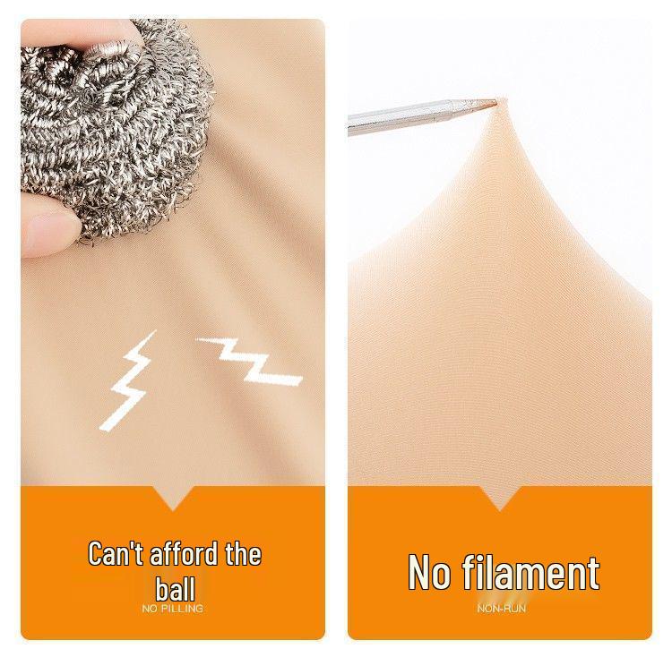 Waterlight High Waist Fleece-Lined Nude Stockings for Women - Thick, Natural Flesh Color Pantyhose for Spring, Autumn, Winter