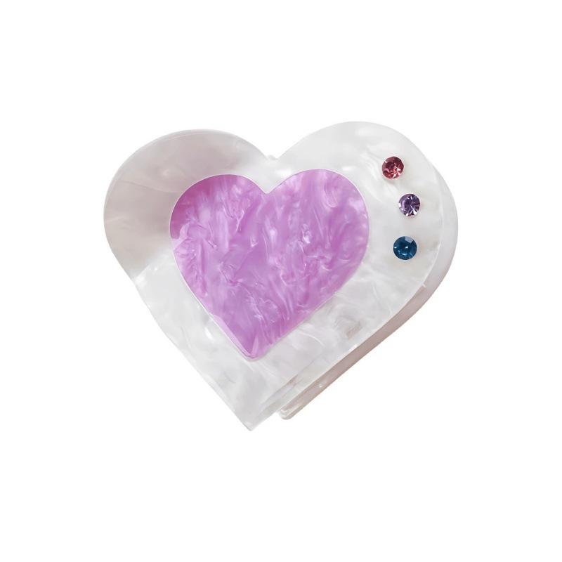 

Милая заколка-акула в форме сердца с сияющим бриллиантовым дизайном, идеально подходит для хвостиков на День святого Валентина, 1 шт.