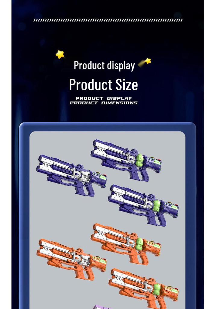 Large Capacity Double-Nozzle Rotating Water Gun for Outdoor Fun