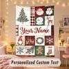 Wall Hanging TapestryChristmas Custom Name Print Art For Indoor Home Room Decoration Holiday Gift