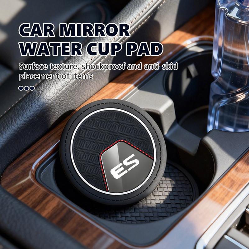 MTIQ6 2Pcs Car Coaster Water Cup Bottle Holder Anti-slip Pad Mat Silica Gel For Lexus IS350 ES350 IS250 IS460 IS220h IS300 LX570