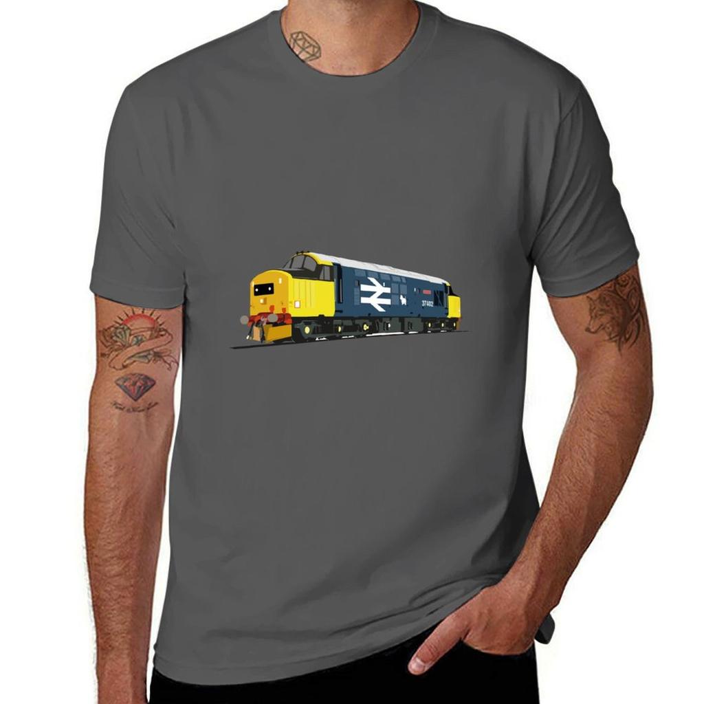 Class 37 locomotive large logo TShirt anime clothes boys animal print aesthetic clothes mens t shirt graphic