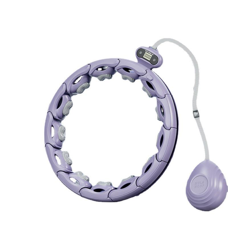 Song Yi Adjustable Weighted Hula Hoop with Smart Massage for Men & Women - Abdominal Tightening & No-Drop Design