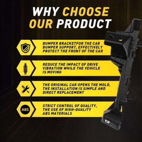 Fits For 2018- Chevy Equinox Front Bumper Brackets Retainers Supports Pair