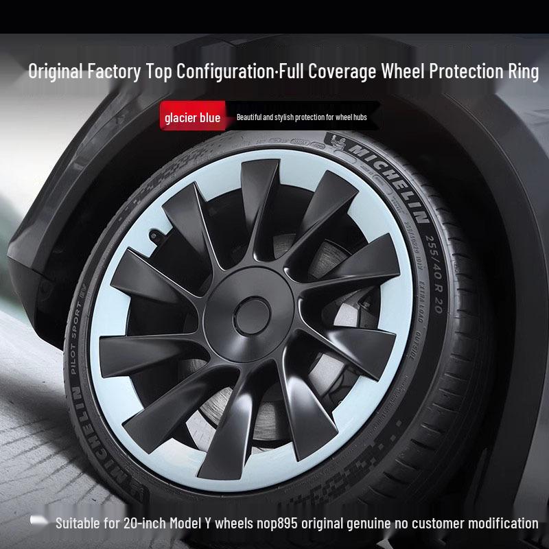 Capac Jantă Tesla Model Y 20" Cyclone – Accesoriu Protector Negru Mat