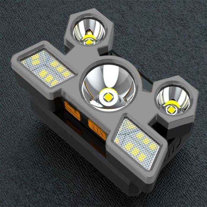 Lampe Frontale - SHOP-STORY - Headlamp - Rechargeable - 4 Modes - Résistante à l'eau