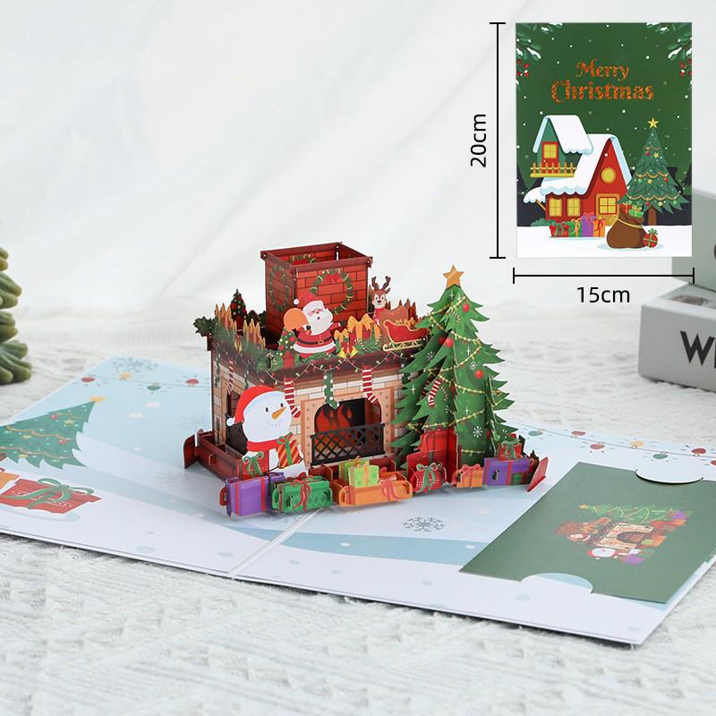 3D Pop-Up Christmas Tree Card - Creative Student Gift for Christmas Activities