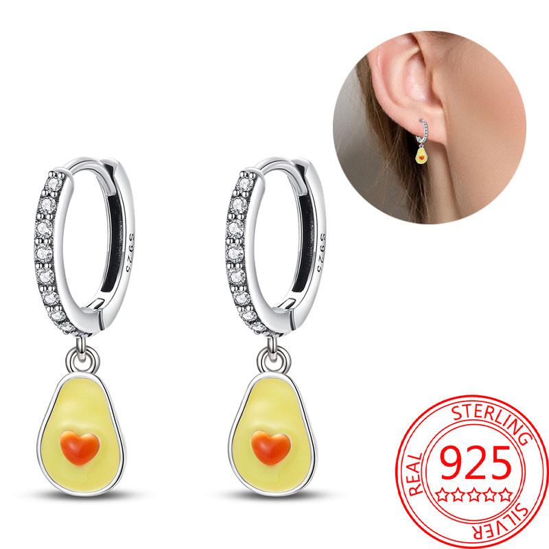 Brincos de abelha para menina adorável amarelo preto dançando abelha feliz s925 brincos de argola presente de aniversário joias de prata